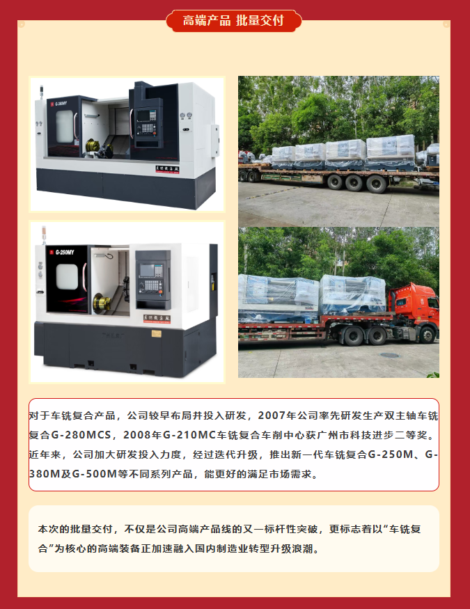 車銑復合+8！公司高端產品批量交付！(圖2)